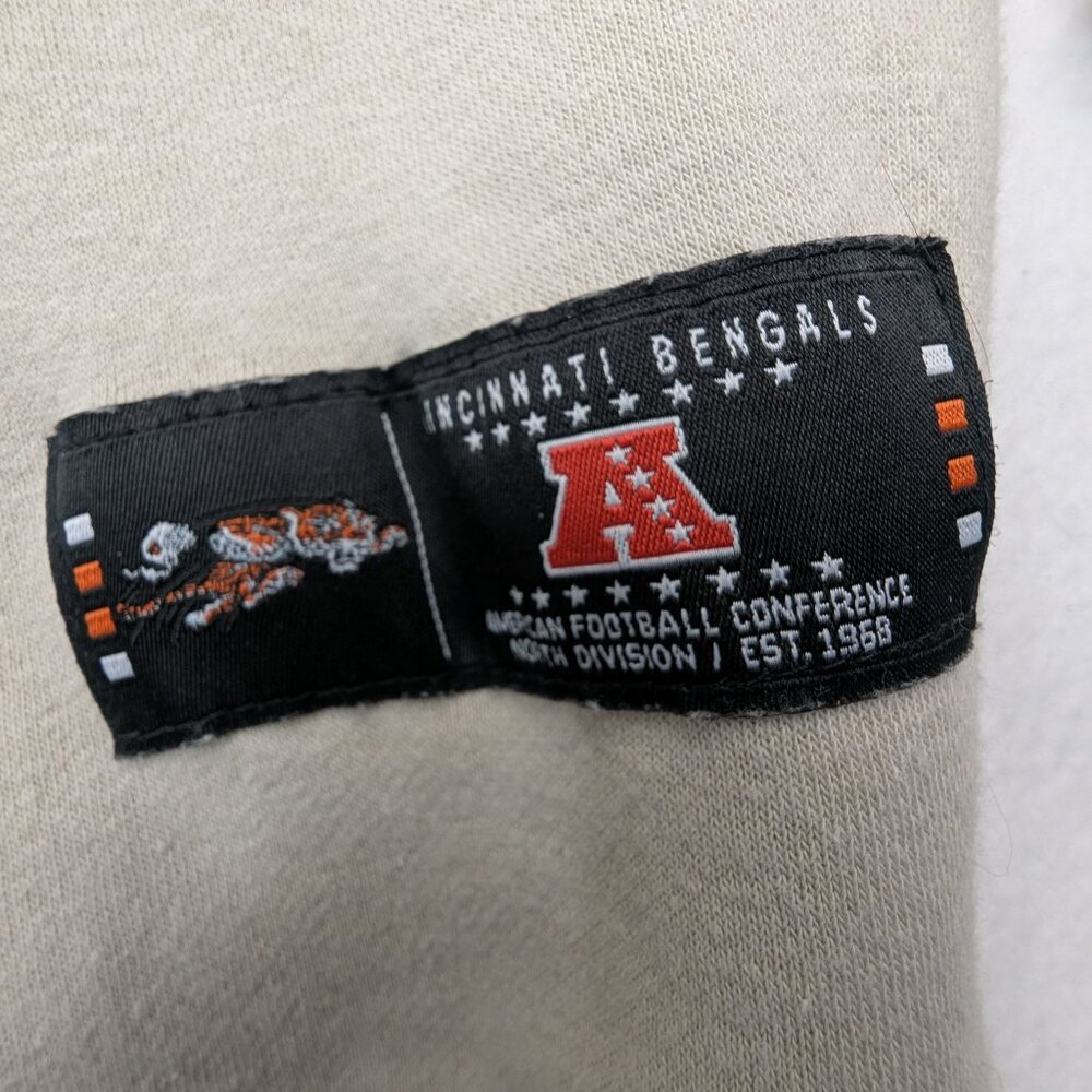 RARE Vintage Cincinnati Bengals Crewneck Sweatshirt Beige Size M - Picture 7 of 15